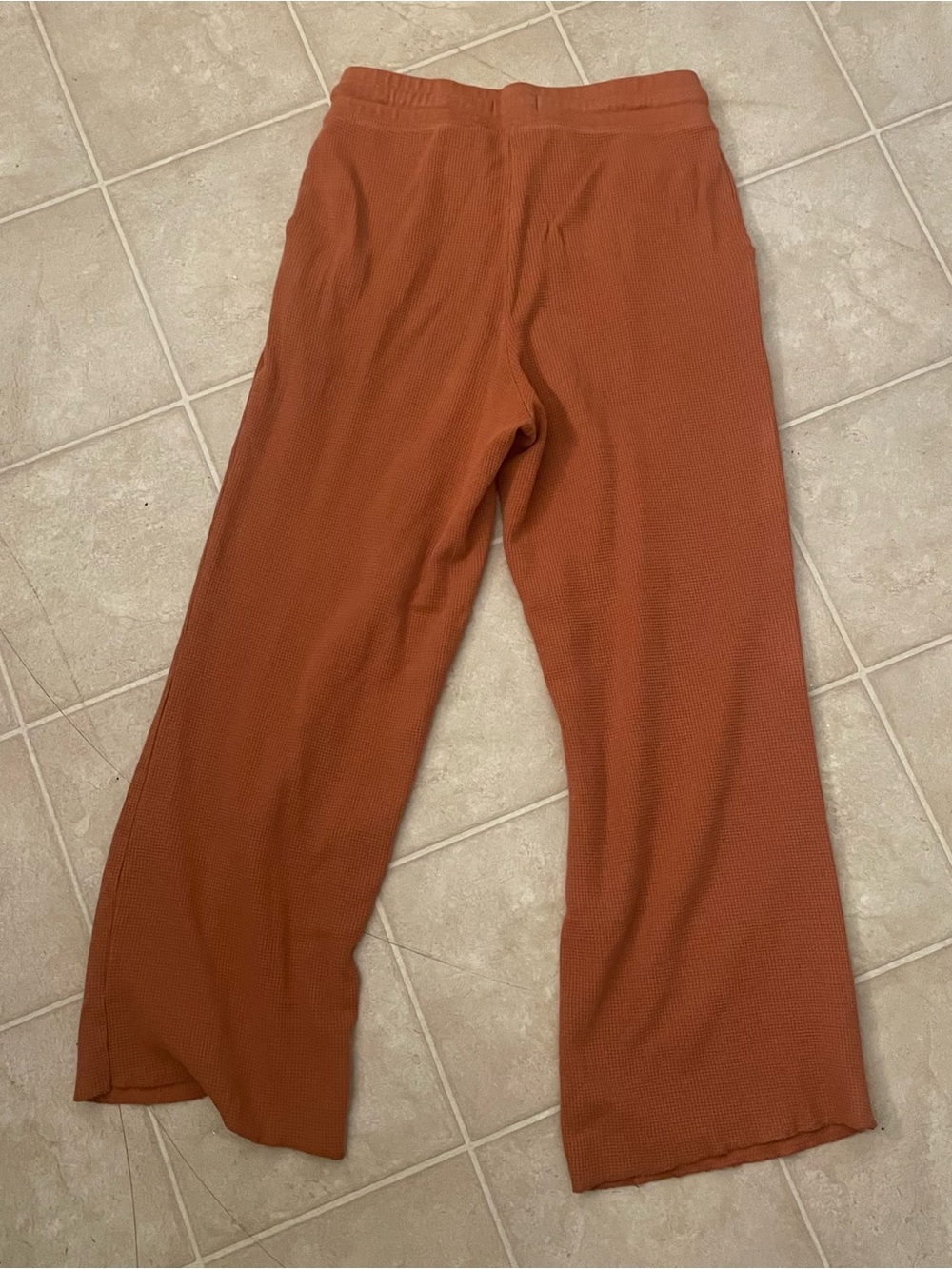 Pact Organic Women's Waffle Texture Lounge Pants with Raw Edge size Small - Picture 10 of 11